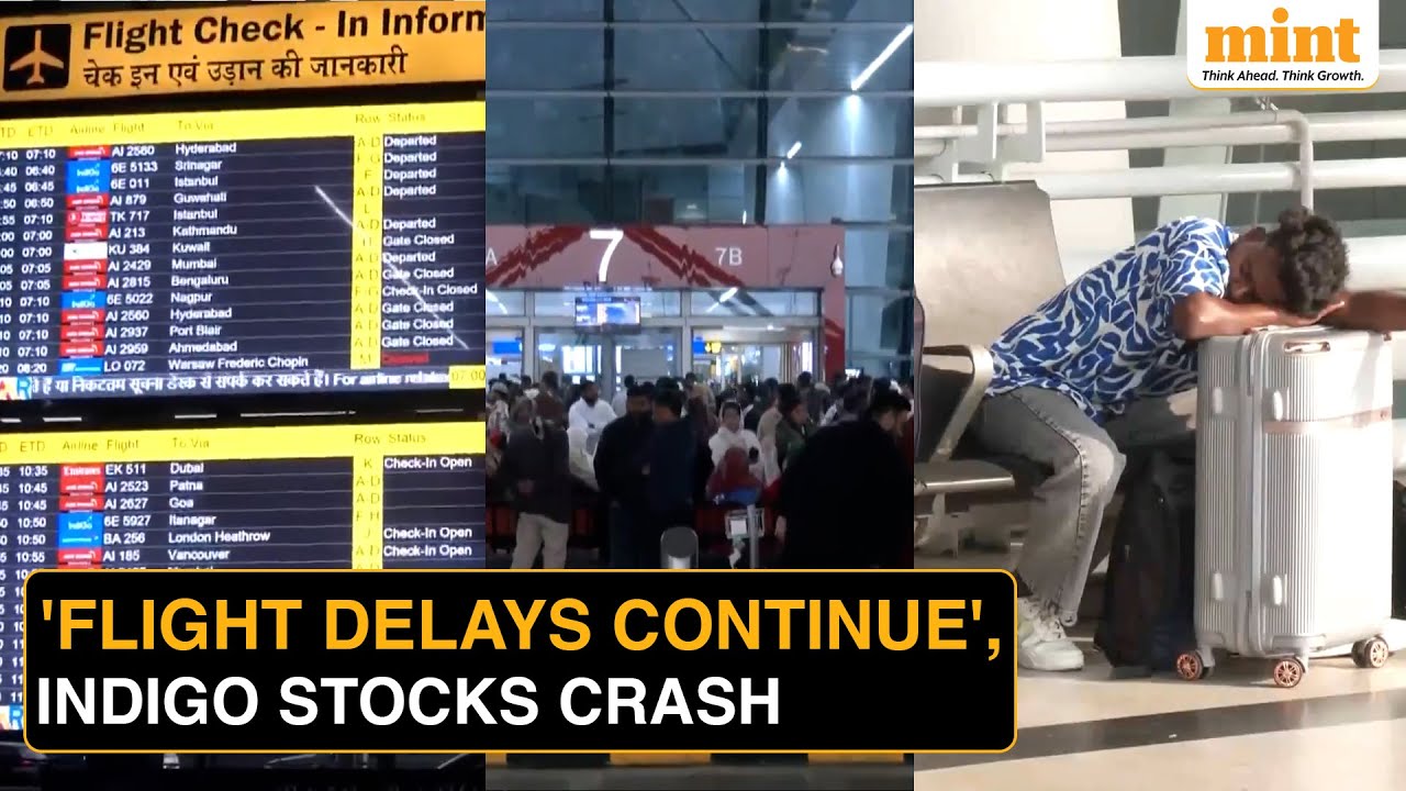 IndiGo Flight Chaos: Stocks Crash, Massive Delays, ₹610 Crore Refunds | Latest Updates