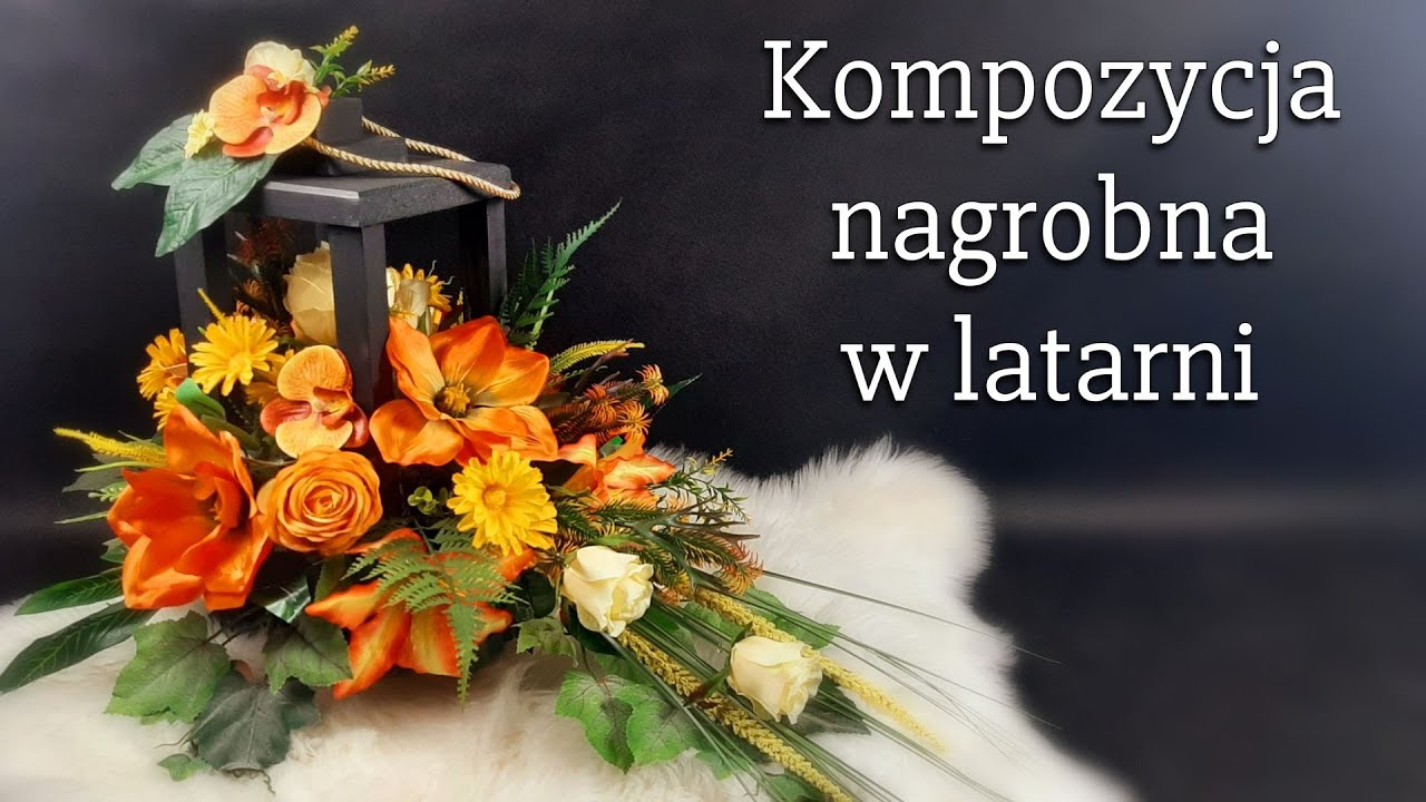 Kompozycja na grób w latarni// DIY// grave decorations