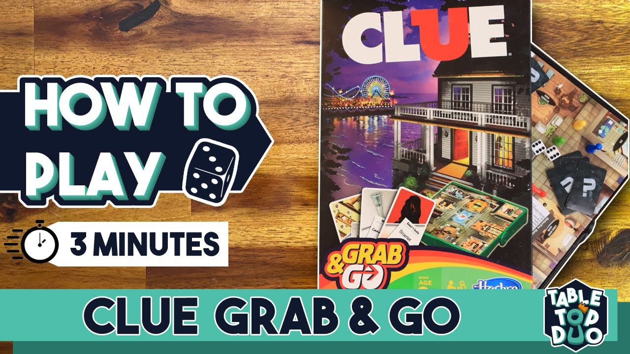 Как играть в Clue Grab & Go (правила Cluedo Grab & Go)
