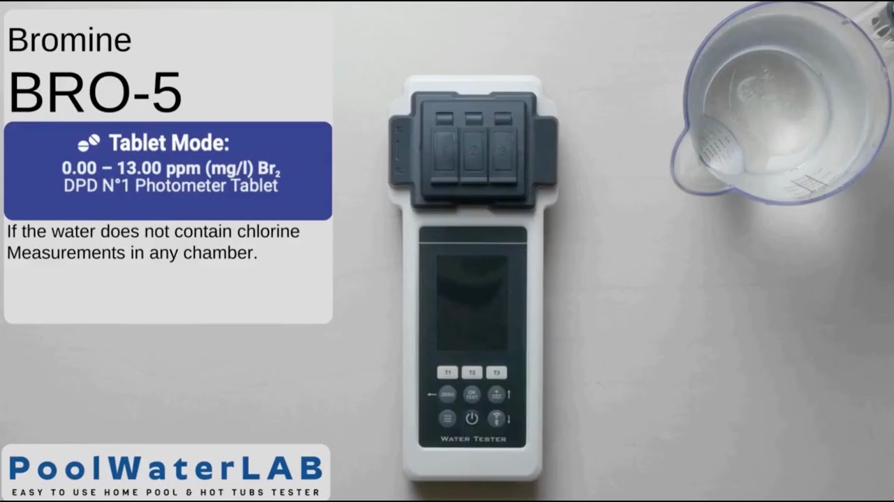 PoolWaterLAB - Ultimate Pool Water Tester - Bromine measurement
