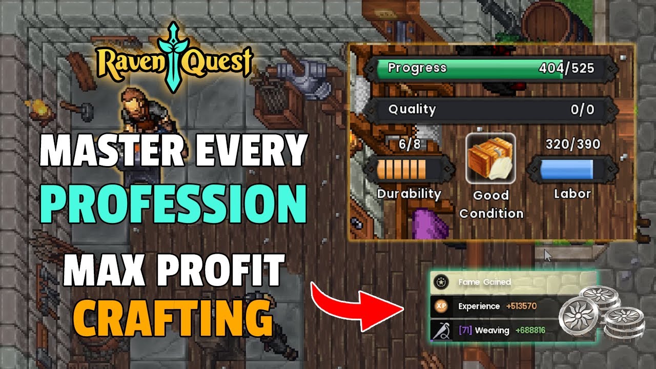 Ultimate Crafting Profession Guide – Level Up Fast & Maximize Profit in RavenQuest