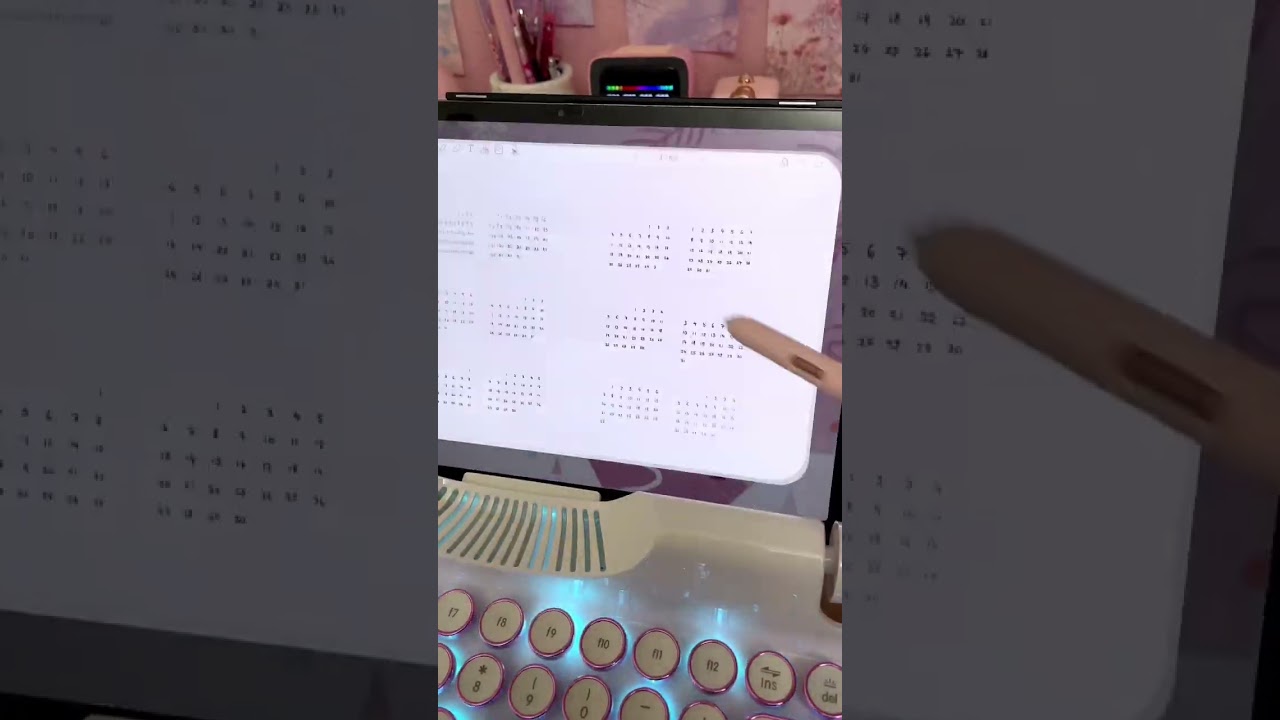 Plan with me on my Samsung tablet ✨ digital planner typing ASMR | android apps