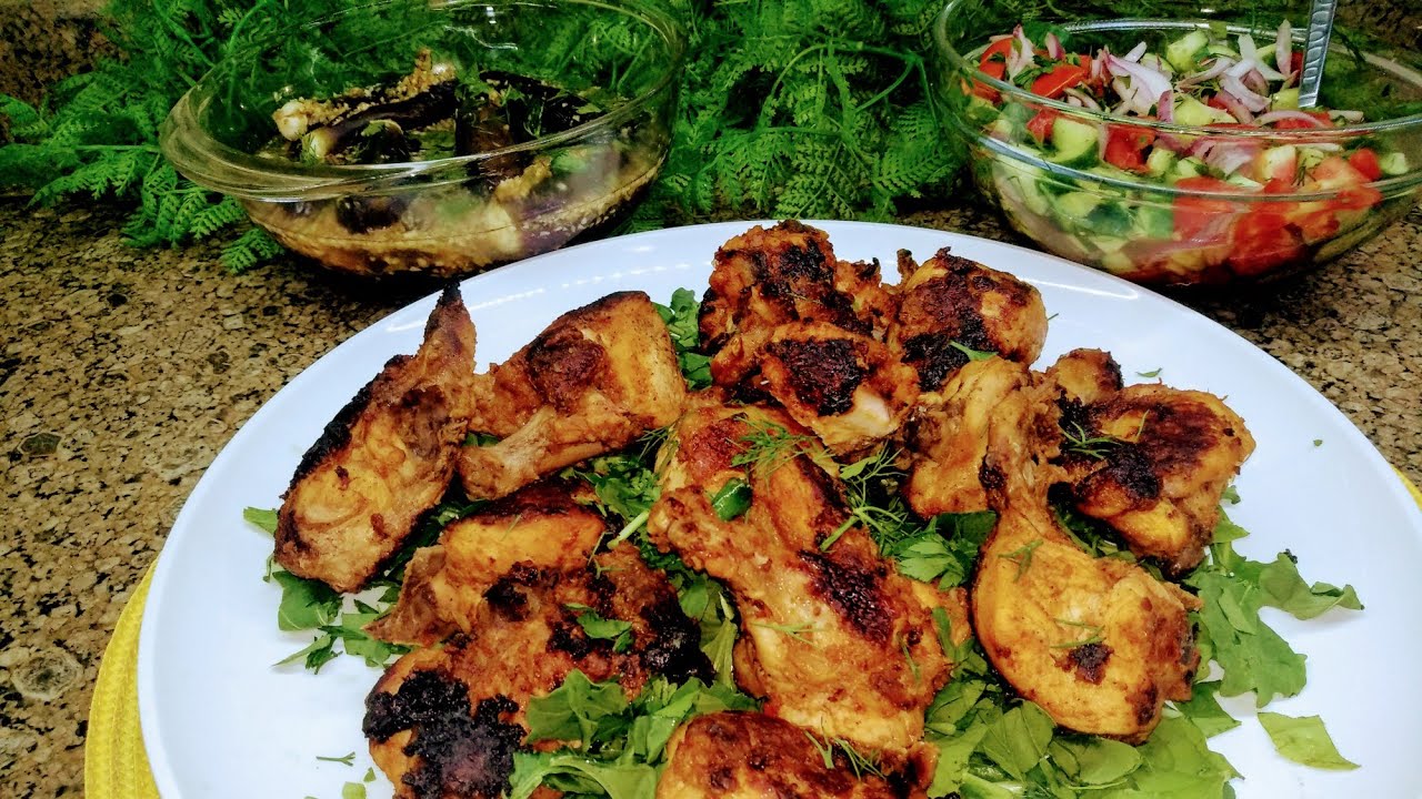 الفراخ المشويه شيش عالغحم فالبيت 🐔بكل تركات المحلات بدون فرن وبدون شوايه والطعم حكايه