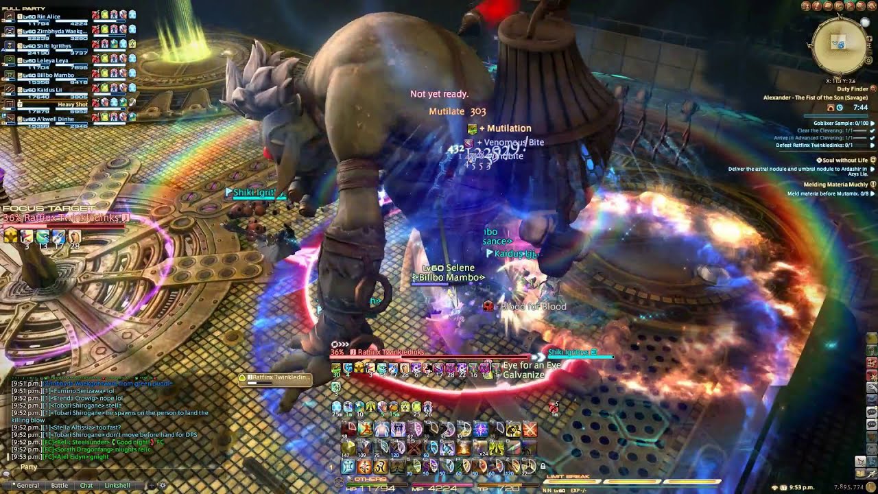 [FFXIV] The Fist of the Son (Savage) - iWipe 3.2 Team First Clear