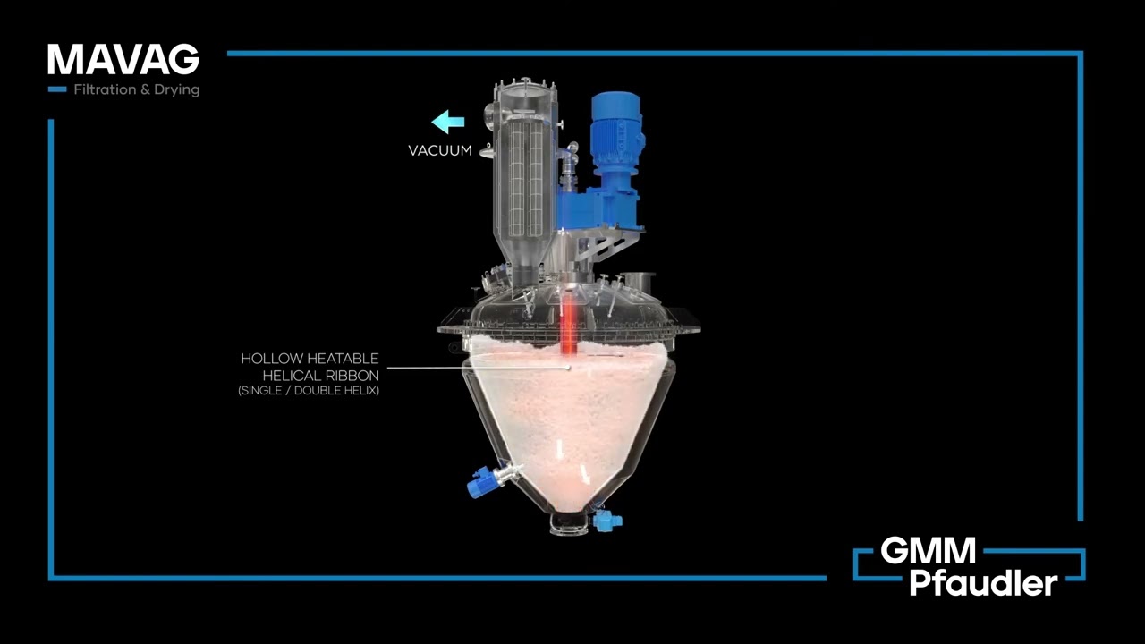 Vertical Conical Dryer | Mavag | Filtration & Dying | GMM Pfaudler