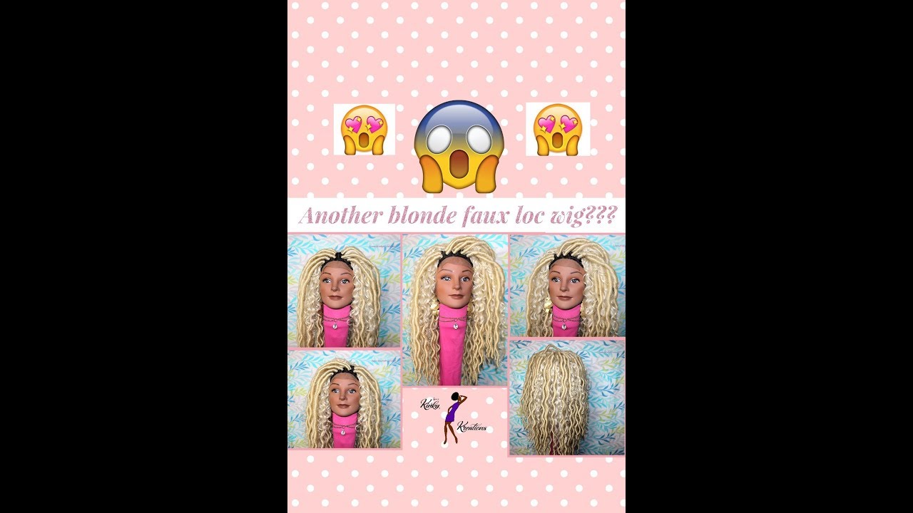What another blonde faux loc wig🤔🤔???| How to make your own faux loc crochet wig with lace closure
