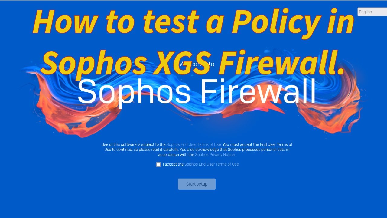 How to test a Policy in Sophos XGS Firewall.