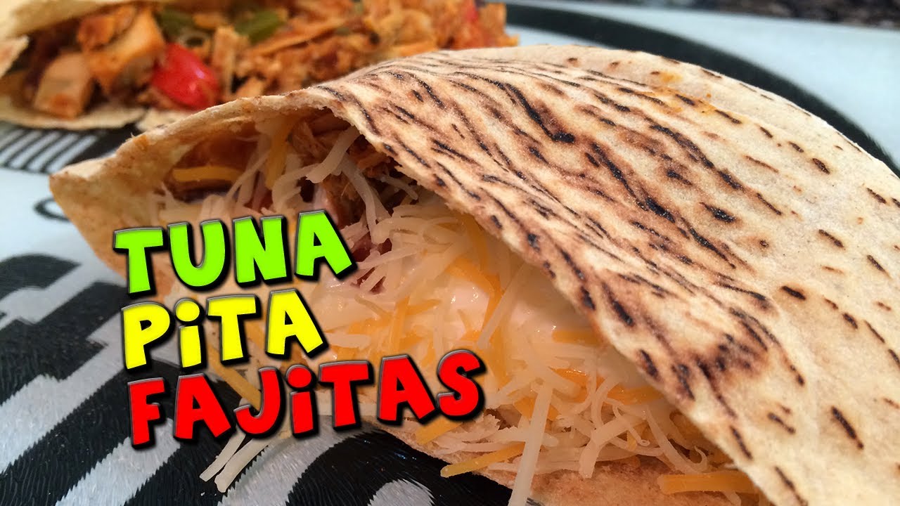 Tuna Pita Fajitas | High Protein Fajita Recipe