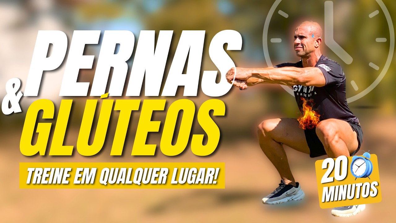 Pernas e Glúteos Sem Impacto, Treino Muito Intenso em Casa e Sem Equipamento