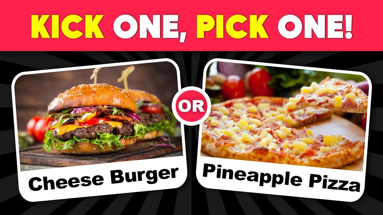 🍔🍗 Pick One Kick One - Fast Food And Restaurants Edition 🍟🏨