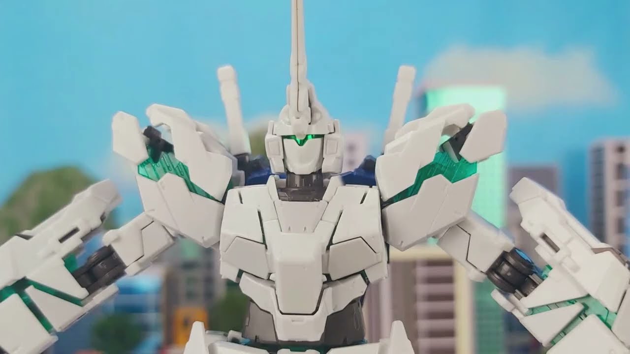 RG Gundam Unicorn Full Armor Build & Transformation Stop Motion RG 1/144 フルアーマー・ユニコーンガンダム
