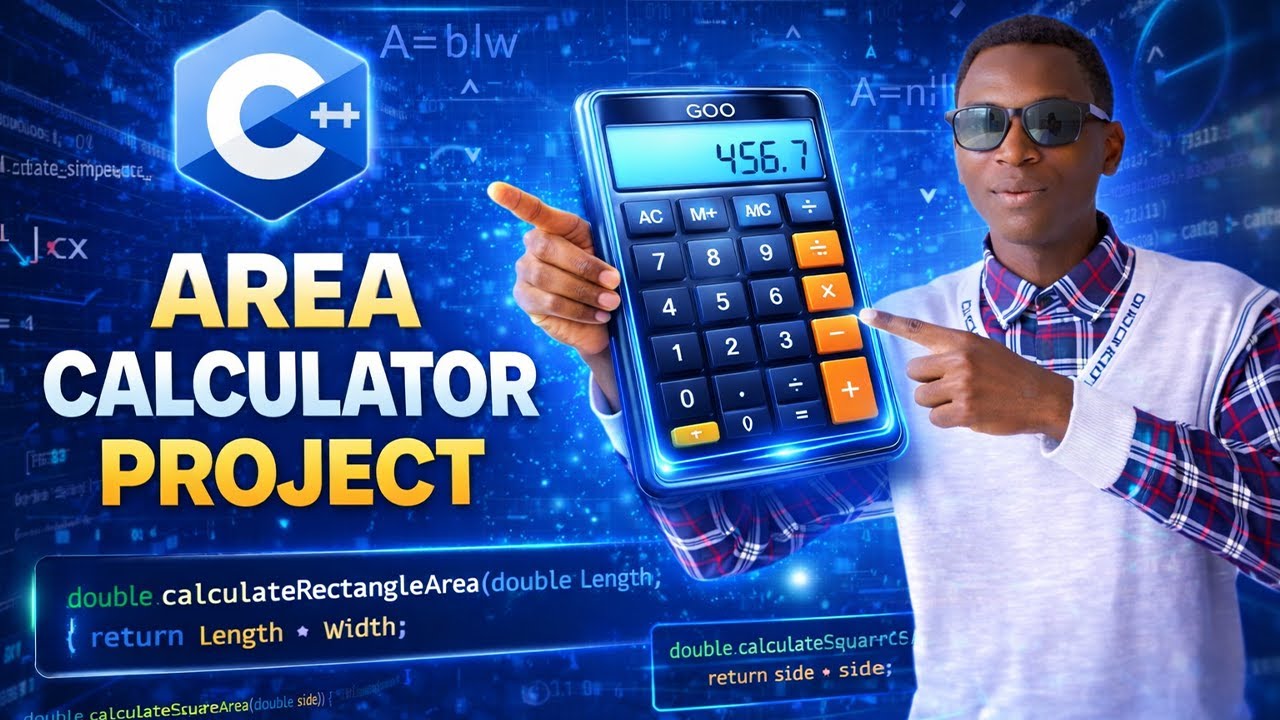 C++ Complete Project: Area Calculator for Different Shapes(Square, Rectangle, Circle)|Coding Academy