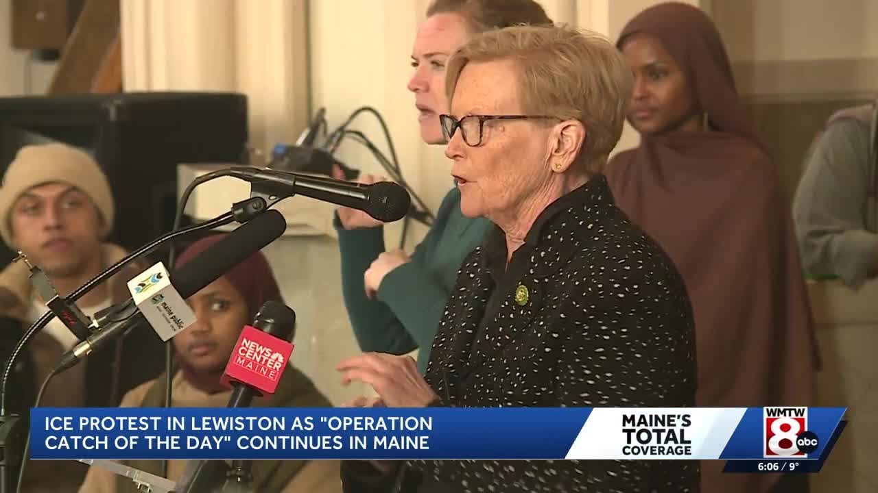 ICE protests in Lewiston as "Operation Catch of the Day" continues in Maine