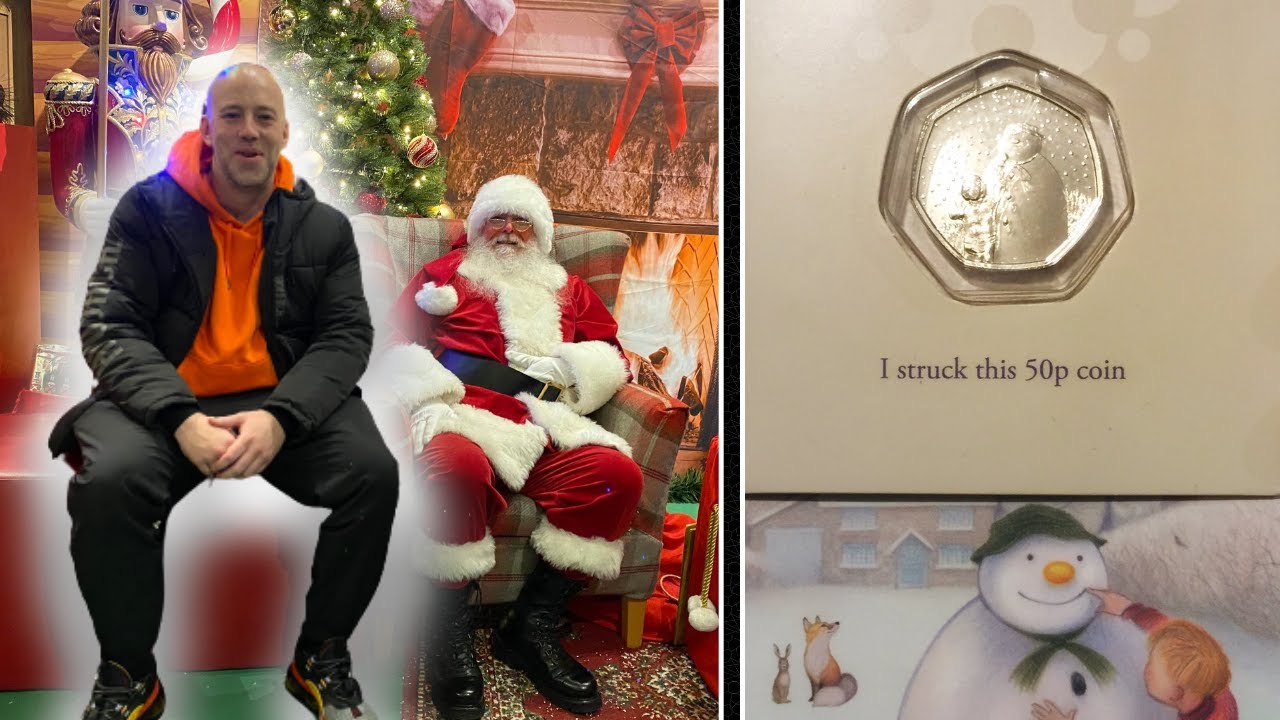 I got a RARE SNOWMAN 50p Coin from SANTA! Royal Mint Vlog