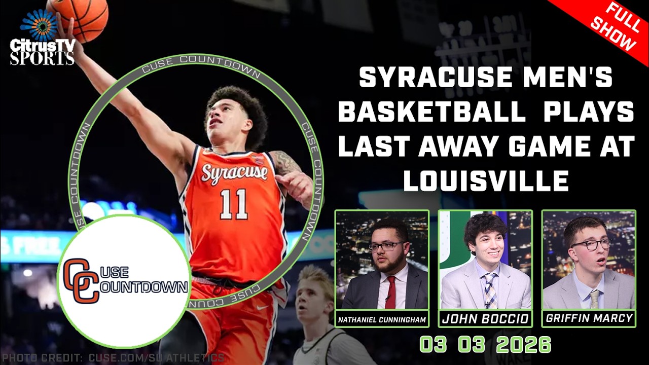 Syracuse Men's Basketball Takes on Louisville | 'Cuse Countdown Pregame | March 3rd, 2026
