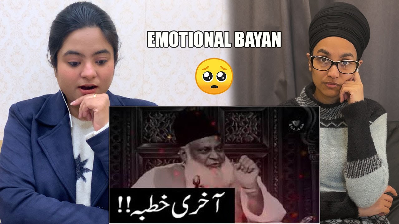 Indian Reacts To Akhrii Khuttbaa - Emotional Bayan by Dr. Israr Ahmed