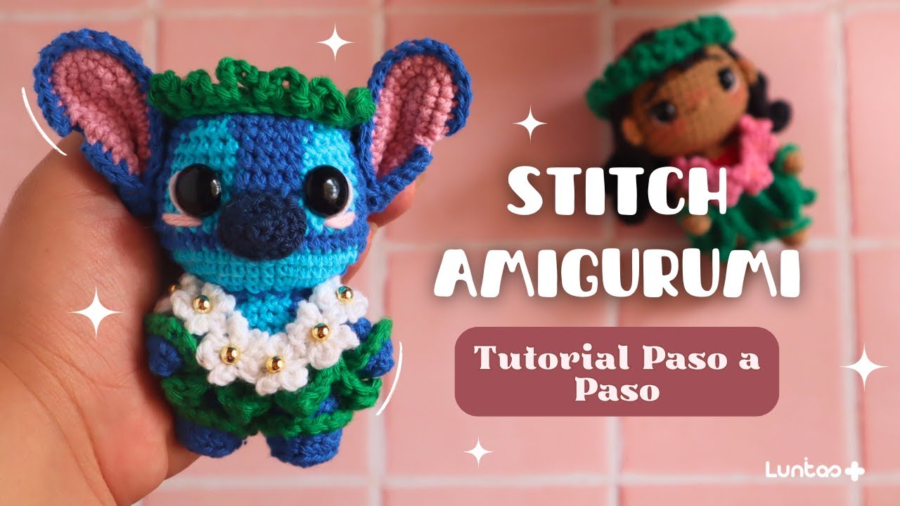 &iexcl;Teje a Stitch en versi&oacute;n Hula! 🧶 Amigurumi paso a paso para fans de Lilo & Stitch