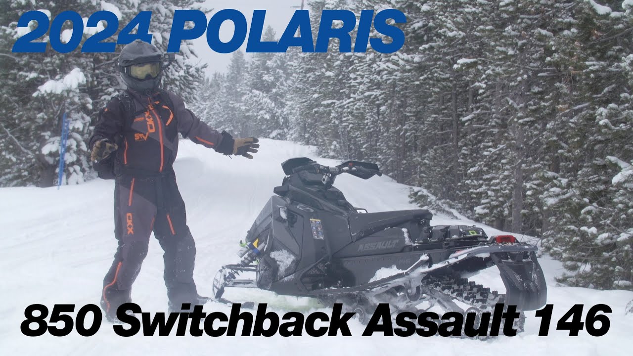 2024 Polaris 850 Switchback Assault 146 Первый запуск