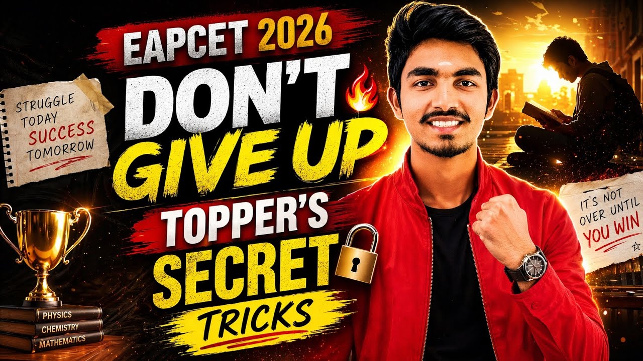 EAPCET 2026 Motivation 🔥 | Topper&rsquo;s Secret to Stay Consistent