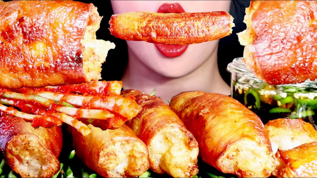 ASMR DEACHANG коровьи кишки приготовление еды GRILLED BEEF LARGE INTESTINES EATING SOUNDS MUKBANG