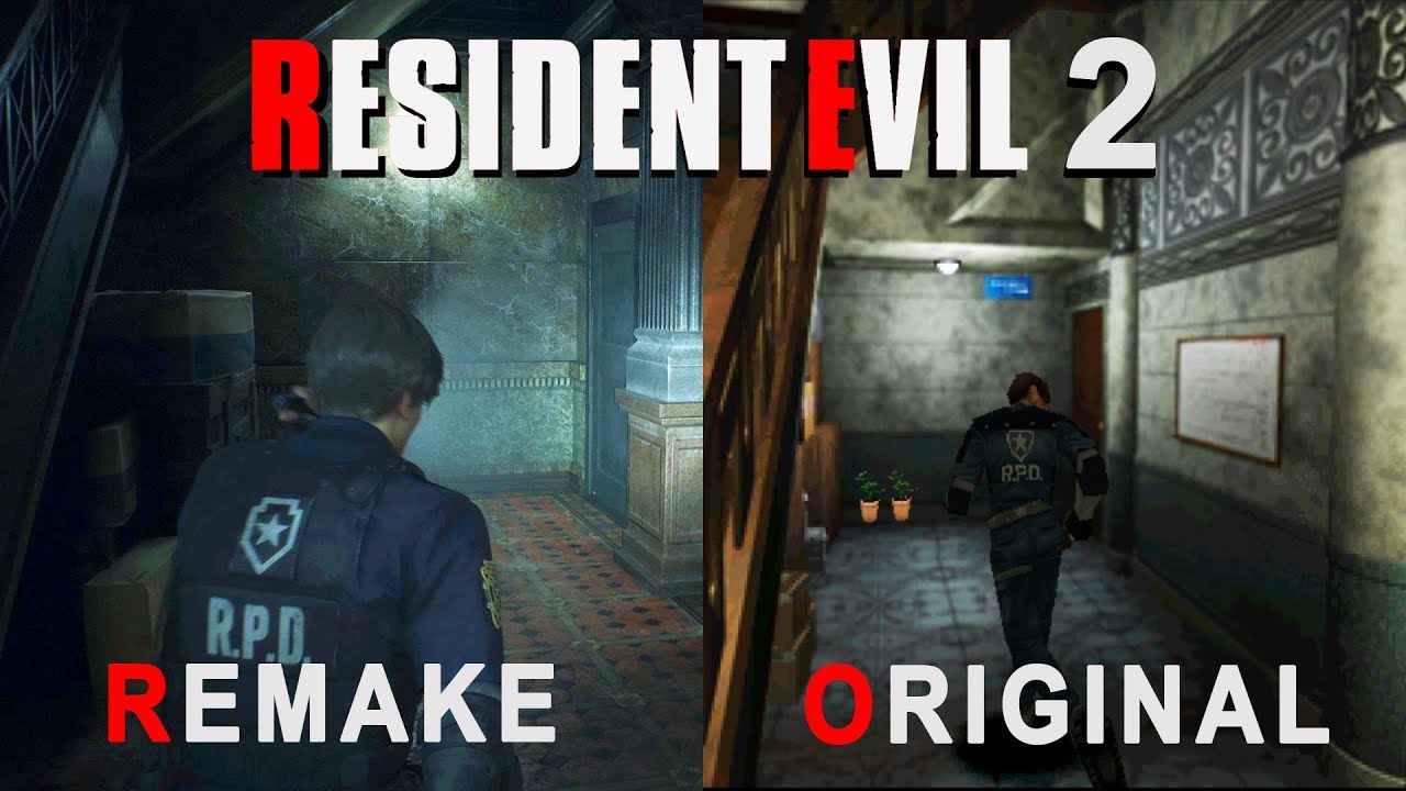 Resident Evil 2 - Remake vs Оригинальное сравнение