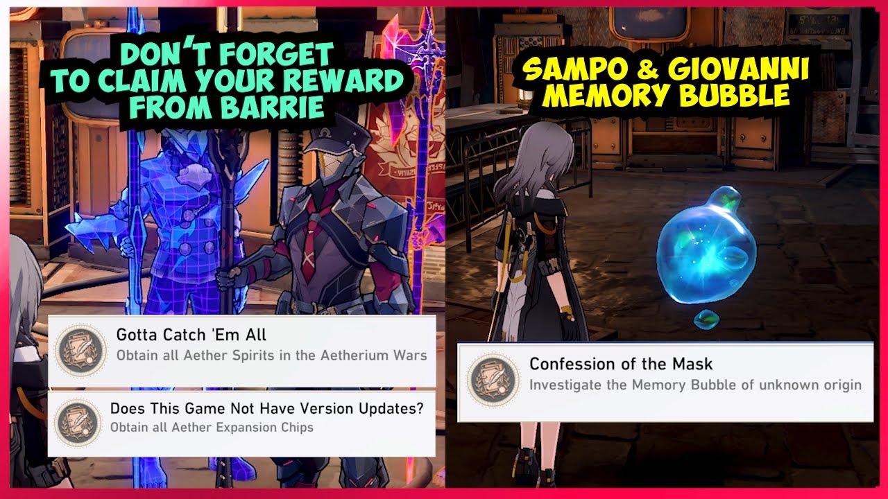 Claim these rewards from Barrie & see Sampo's memory bubble| Aetherium Wars | Honkai Star Rail