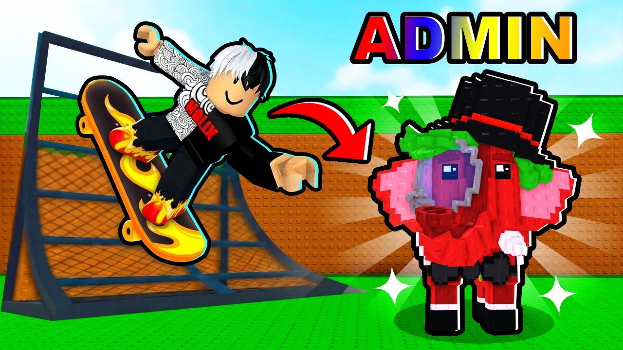 I GOT OP BRAINROTS FROM THE ADMIN AT SKATEBOARD FOR BRAINROTS (ROBLOX)
