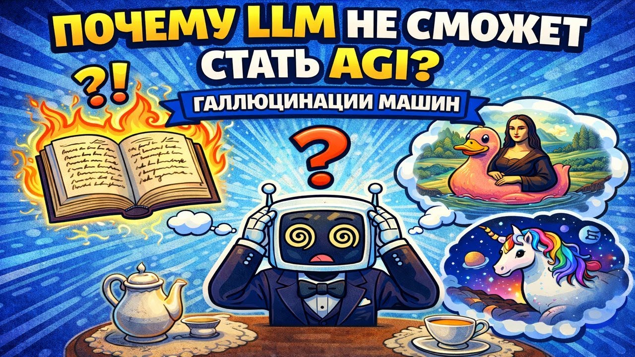 Почему LLM не сможет стать AGI? Галлюцинации в LLM