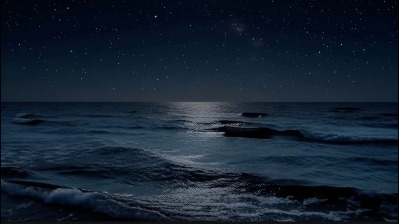【8時間】　静かな夜、海を想う　睡眠BGM｜Calm Ocean Mood for Deep Sleep