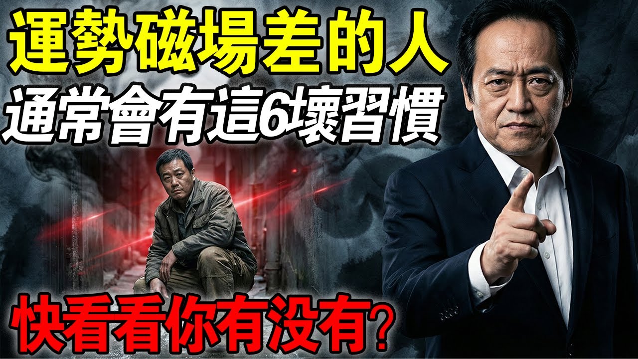 倪海廈：運勢磁場差的人，通常會有這6個壞習慣，快看看你中了沒！