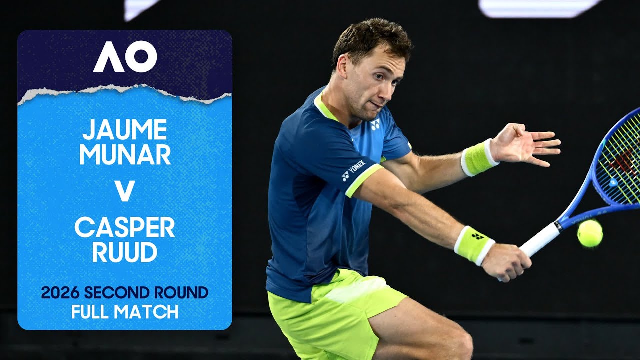 Jaume Munar v Casper Ruud Full Match | Australian Open 2026 Second Round
