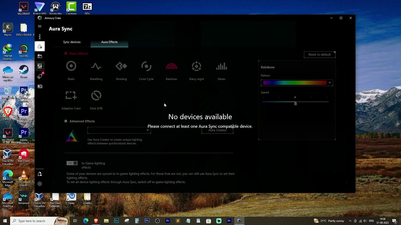 Fixed | Asus Aura Sync Not working   Armoury Crate not displaying any available devices