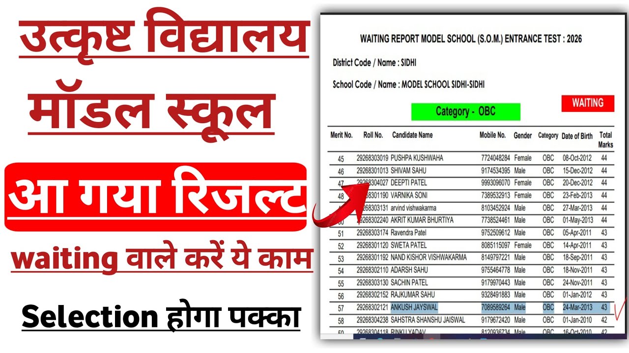 Excellence school & Model school Class 9th Result | SOE SOM result 
