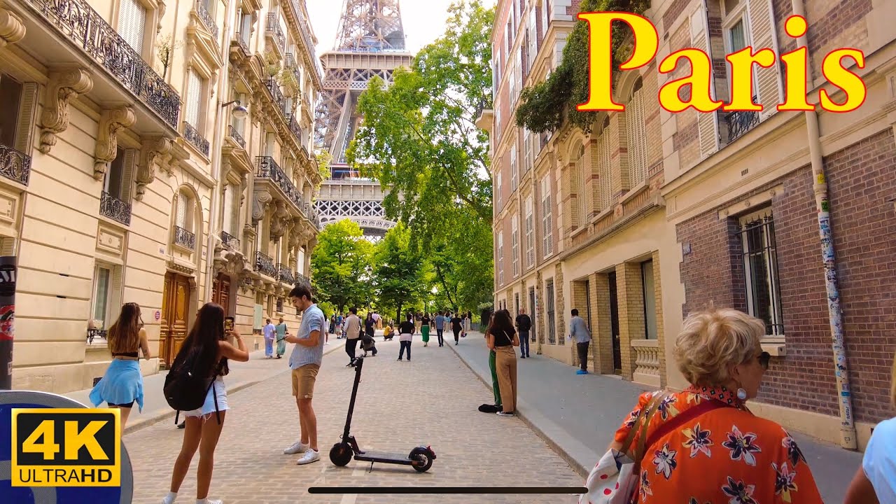 Paris , France  🇫🇷 - Paris Summer Walking Tour - June 2022 -  4K HDR | Paris 4K | A Walk In Paris