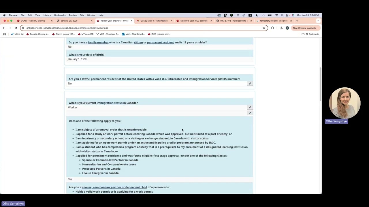 CUAET work permit application  (English)