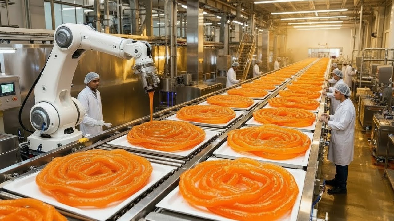 Jalebi Factory | How Batter Turns Into Golden Crispy Spirals