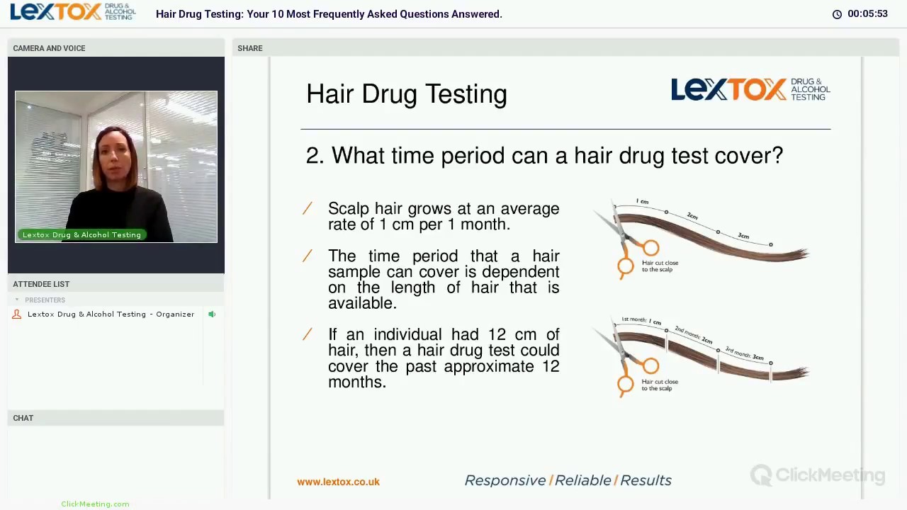 Lextox Webinar: Hair Drug Testing - Your 10 Most Frequently Asked Questions Answered