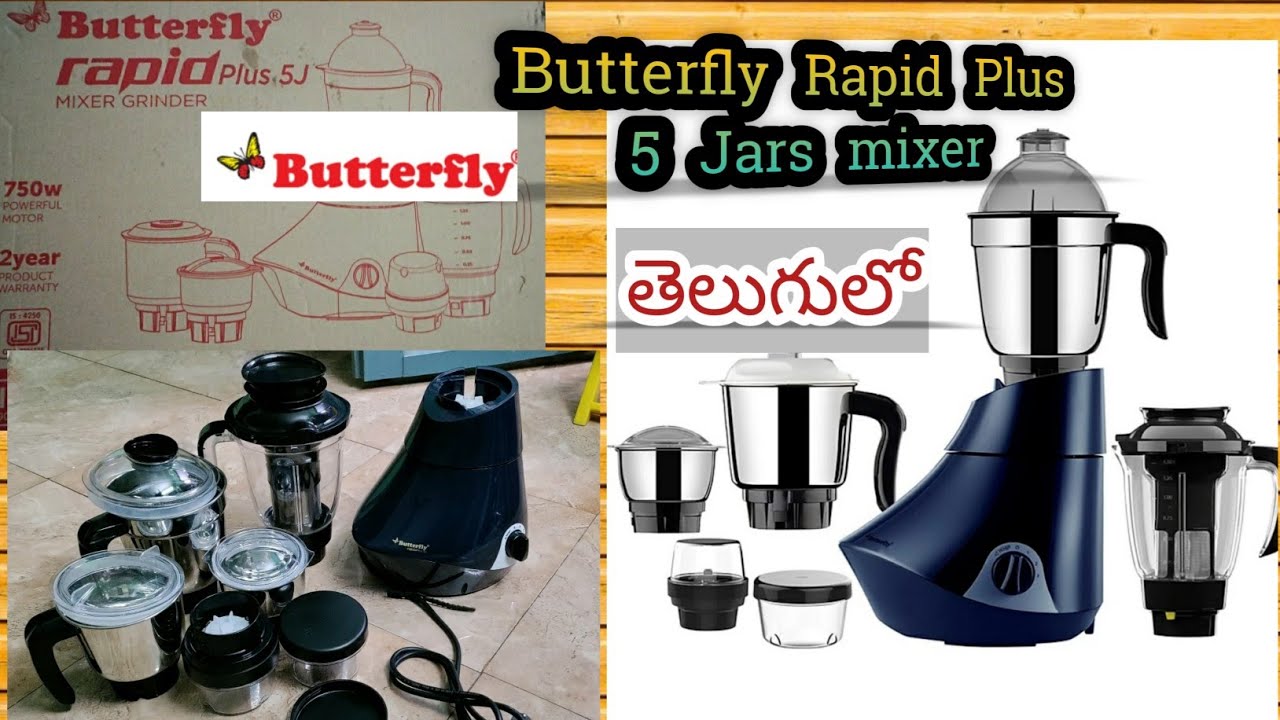 Butterfly Rapid Plus 5 jars (Ink Blue) Mixer Grinder review // 750 watt // #Raniwonders.