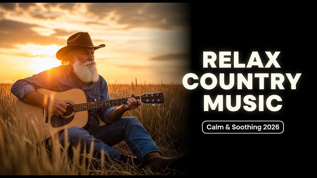 Relax Country Music 🎸 Best Slow Country Songs for Deep Relaxation & Stress Relief