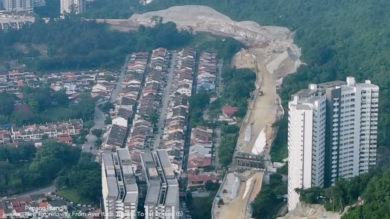 Penang Island.  New Expressway From Ayer Itam, Bypass To 1st Bridge. (5)