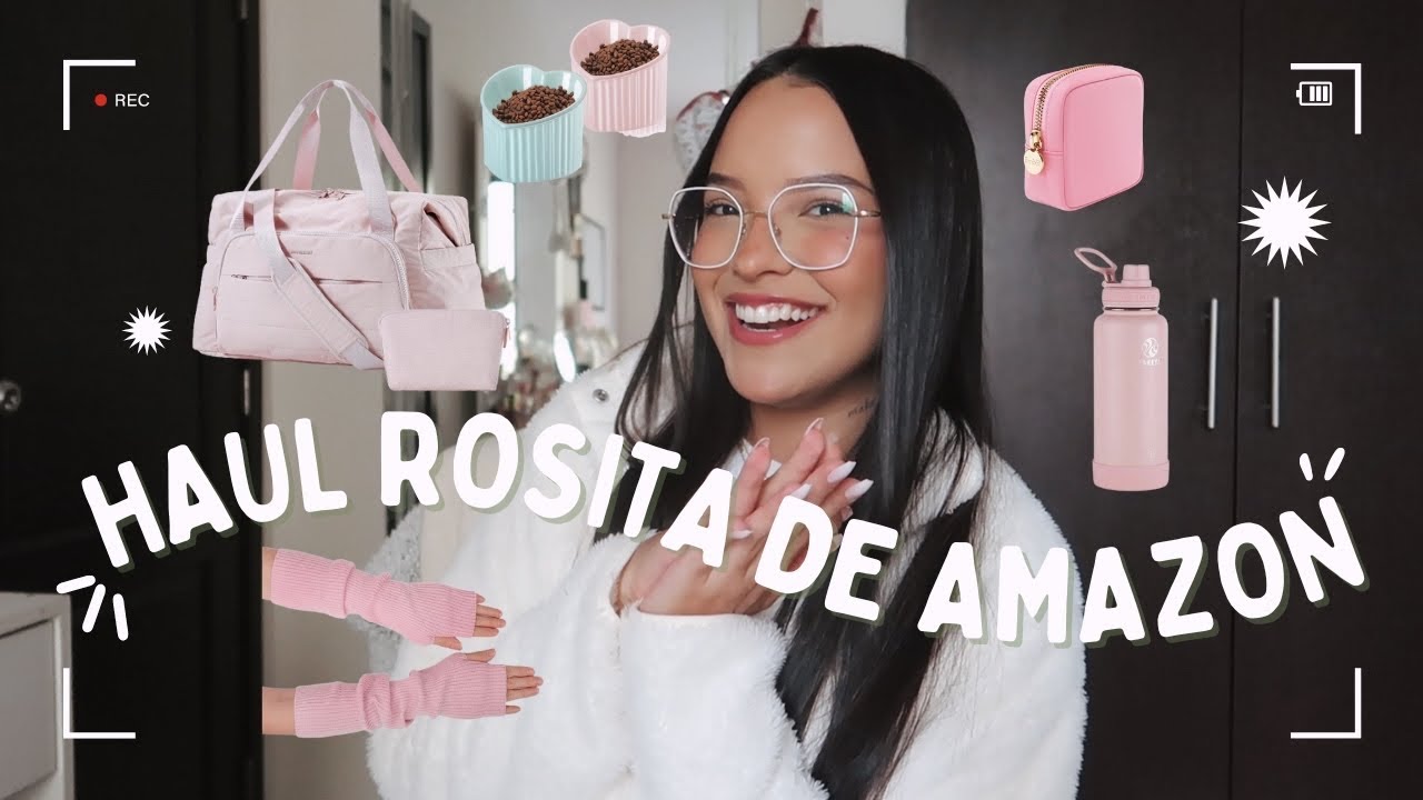 haul de cositas rosa, cute y muy útiles de amazon ♡