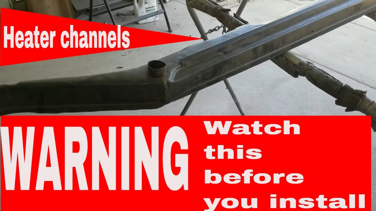 VW Bug heater channels prepping them before you put them in must see this is important