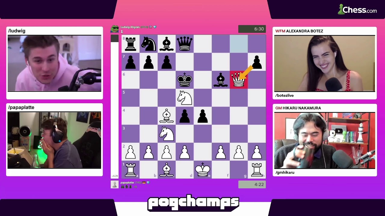 Twitch Rivals Chess Funny Highlights - Ludwig Papaplatte Interview