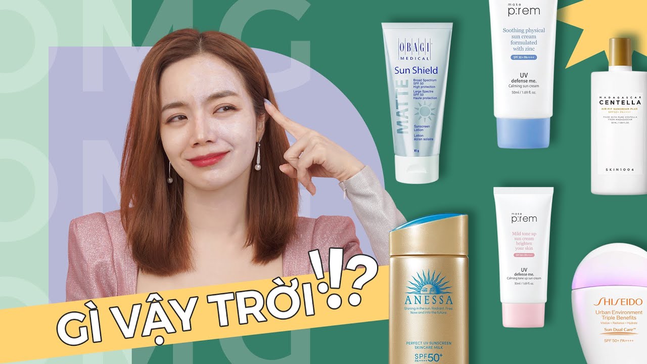 Đi tìm kem chống nắng NÂNG TÔNG có finish đẹp và cái kết 😬😬😬