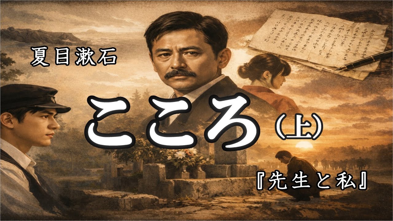 【小説朗読】こころ（上）｜夏目漱石【静かな朗読】先生と私