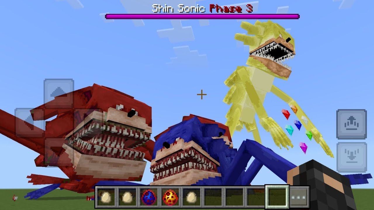 Shin Sonic Tapes MOD ADDON UPDATE In Minecraft PE