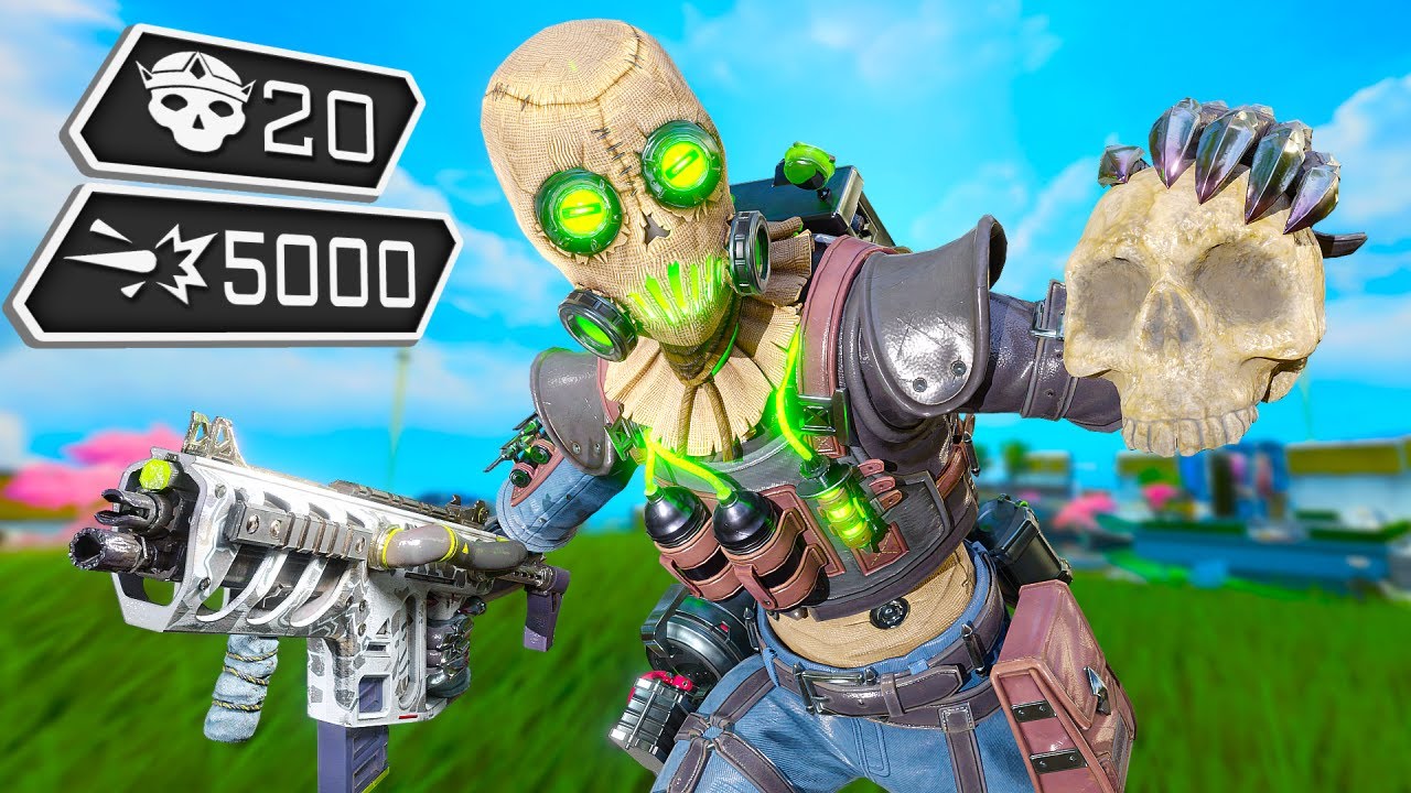 СОЛО БЕЗУМНЫЙ ОКТАН 20 УБИЙСТВ И 5000 УРОНА (Геймплей Apex Legends)