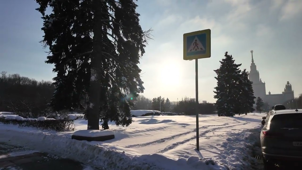 Самое высокое учебное здание в мире - Главное здание МГУ 4K