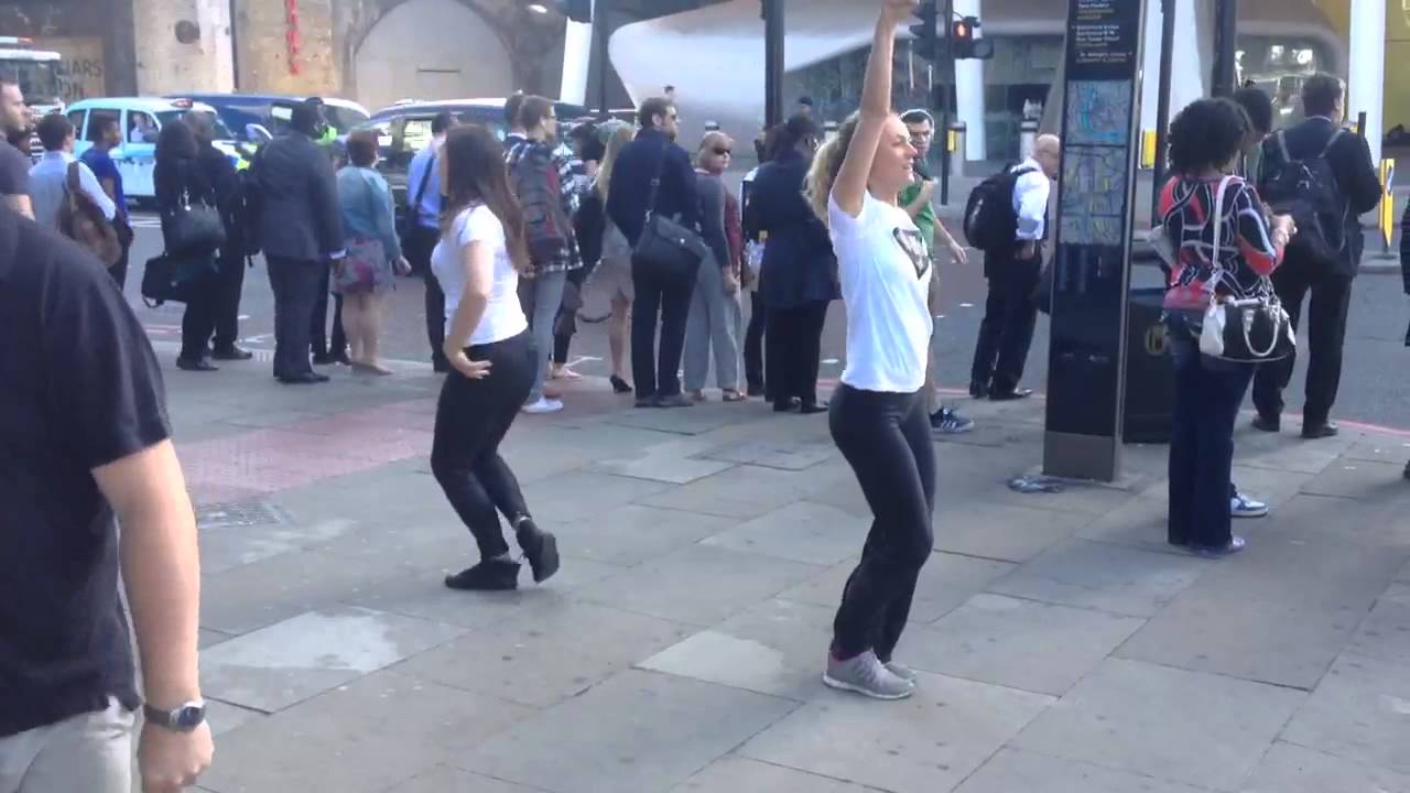 The Ultrapreneur Dancers at Southwark Station