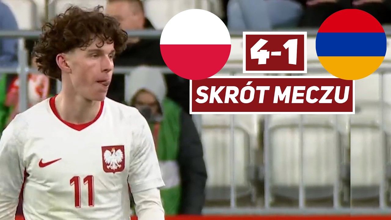 Polska - Armenia [4-1] skr&oacute;t meczu | Kapitalny Reguła, wygrana po lekkich problemach | El. Euro U21